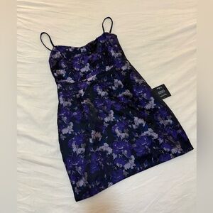 Purple Floral Dress